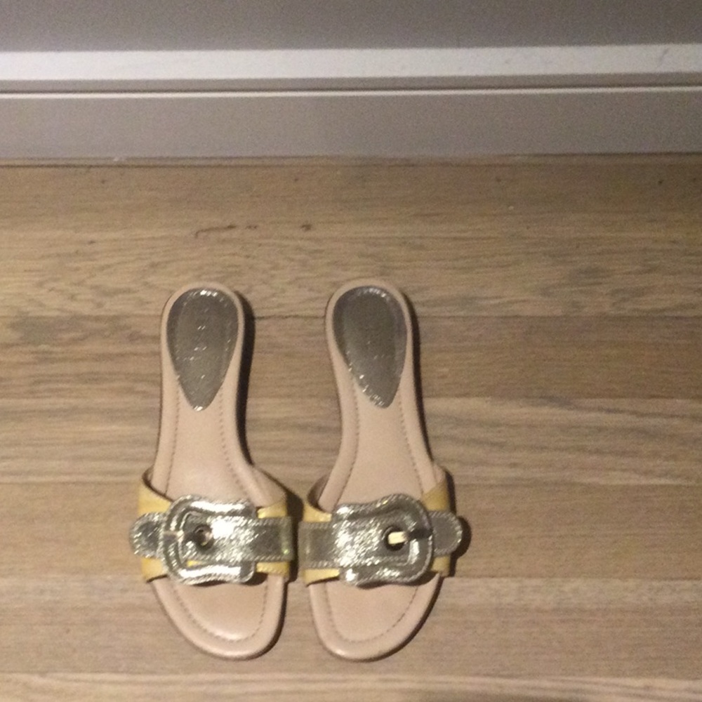 Fendi gold detail sandal